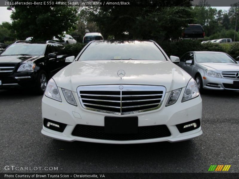 Arctic White / Almond/Black 2011 Mercedes-Benz E 550 4Matic Sedan