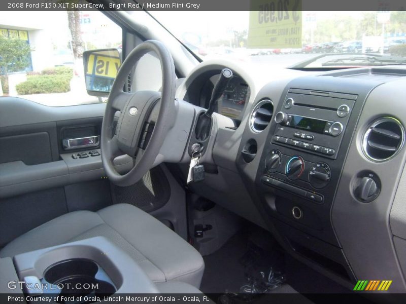 Bright Red / Medium Flint Grey 2008 Ford F150 XLT SuperCrew