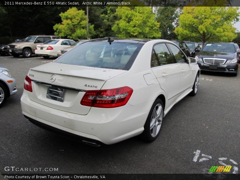 Arctic White / Almond/Black 2011 Mercedes-Benz E 550 4Matic Sedan
