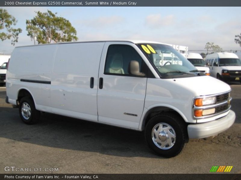 Summit White / Medium Gray 2000 Chevrolet Express G2500 Commercial