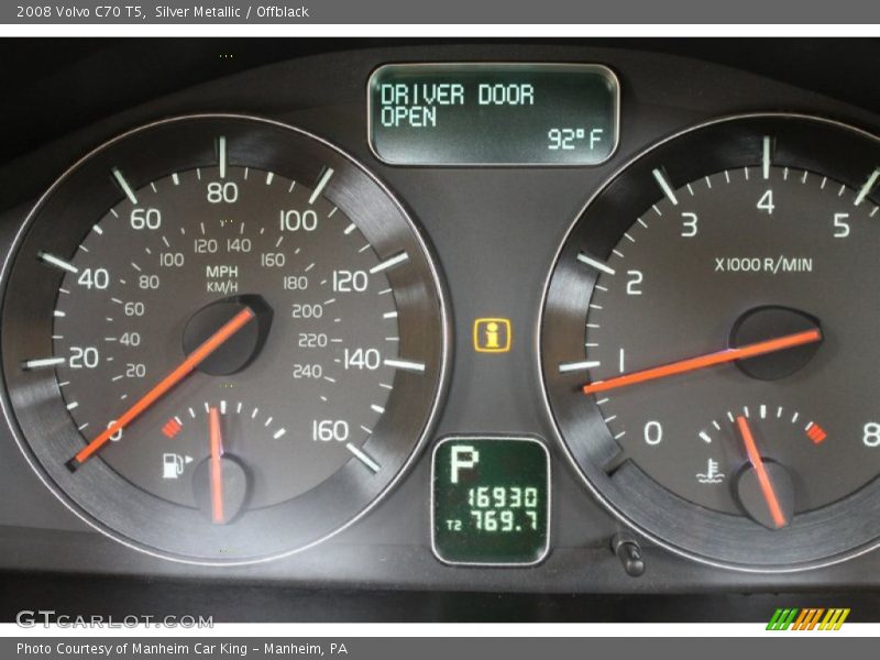 Silver Metallic / Offblack 2008 Volvo C70 T5