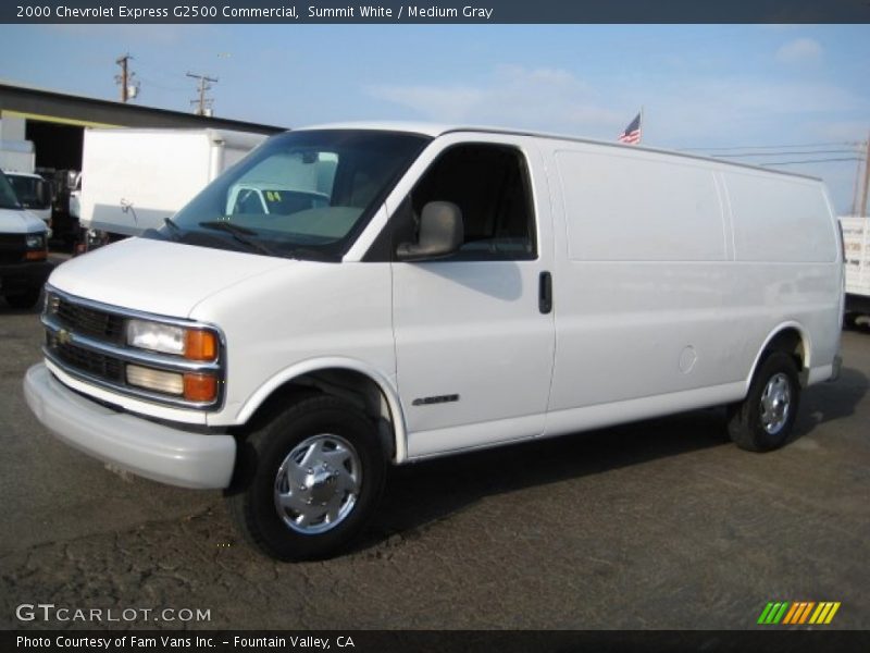 Summit White / Medium Gray 2000 Chevrolet Express G2500 Commercial