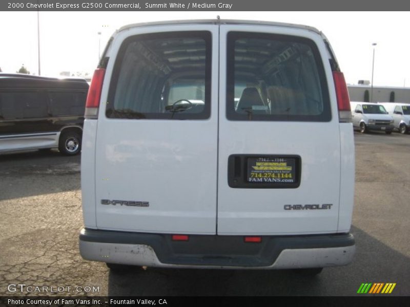 Summit White / Medium Gray 2000 Chevrolet Express G2500 Commercial