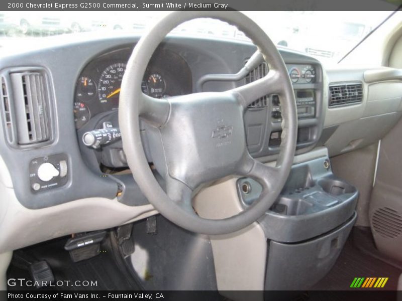 Summit White / Medium Gray 2000 Chevrolet Express G2500 Commercial