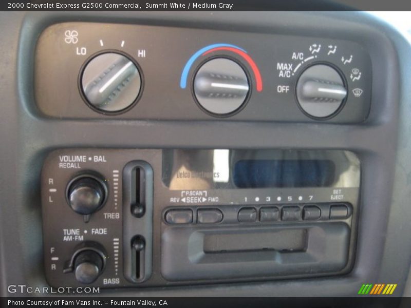 Controls of 2000 Express G2500 Commercial