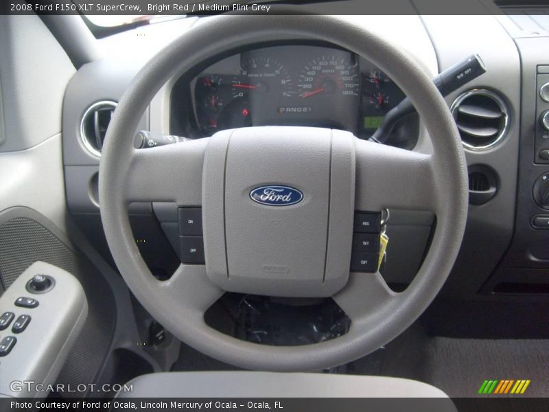 Bright Red / Medium Flint Grey 2008 Ford F150 XLT SuperCrew
