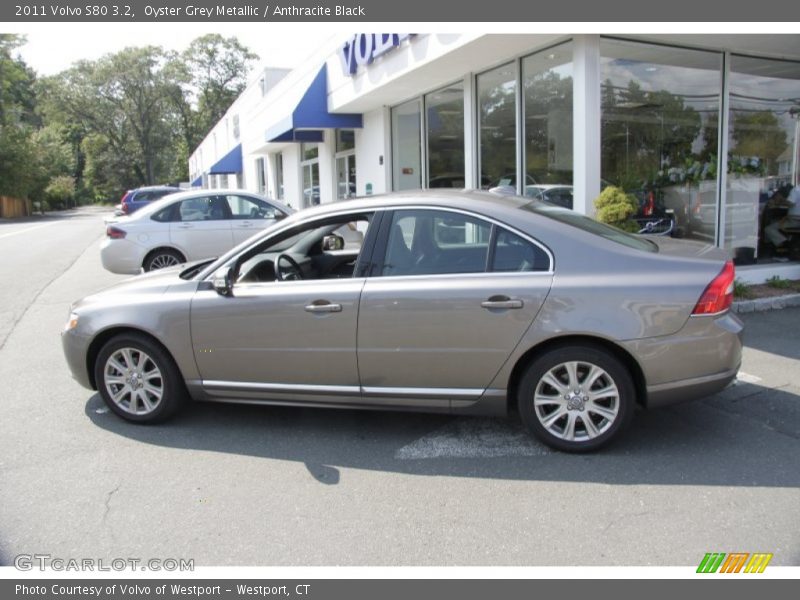 Oyster Grey Metallic / Anthracite Black 2011 Volvo S80 3.2