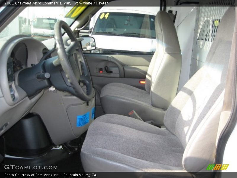 Ivory White / Pewter 2001 Chevrolet Astro Commercial Van