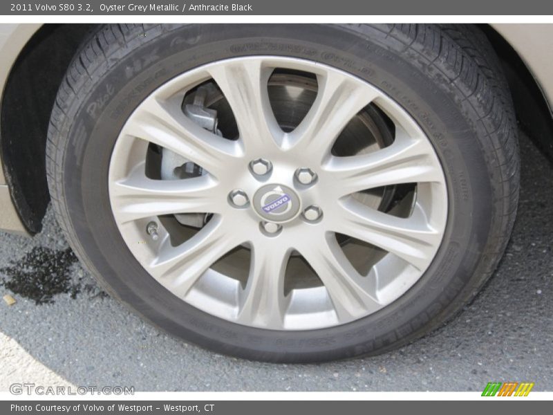 Oyster Grey Metallic / Anthracite Black 2011 Volvo S80 3.2