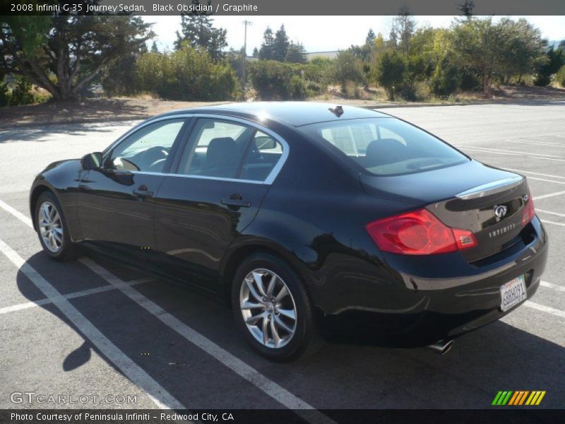 Black Obsidian / Graphite 2008 Infiniti G 35 Journey Sedan