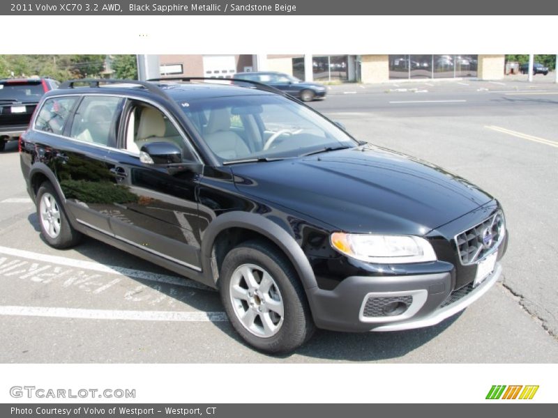Black Sapphire Metallic / Sandstone Beige 2011 Volvo XC70 3.2 AWD