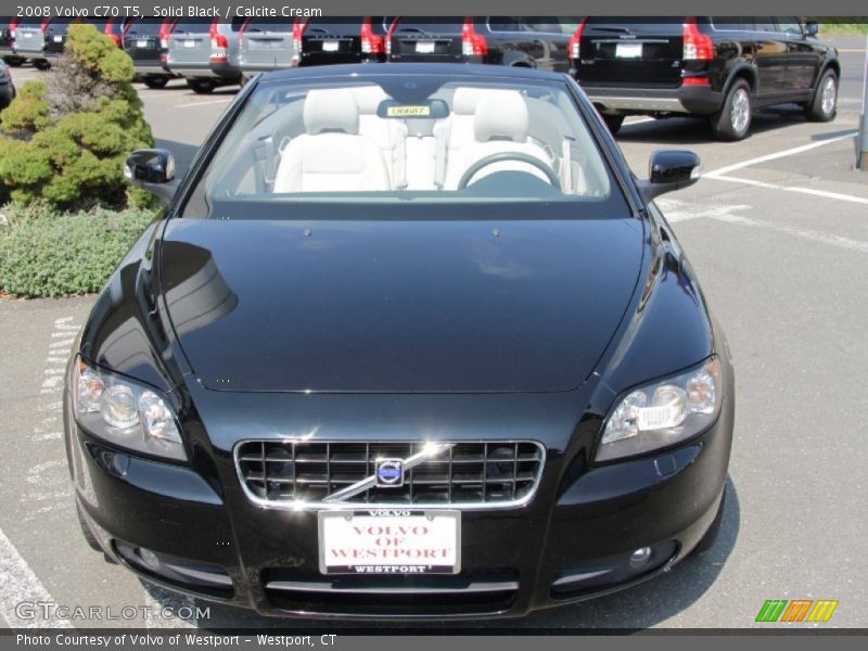 Solid Black / Calcite Cream 2008 Volvo C70 T5