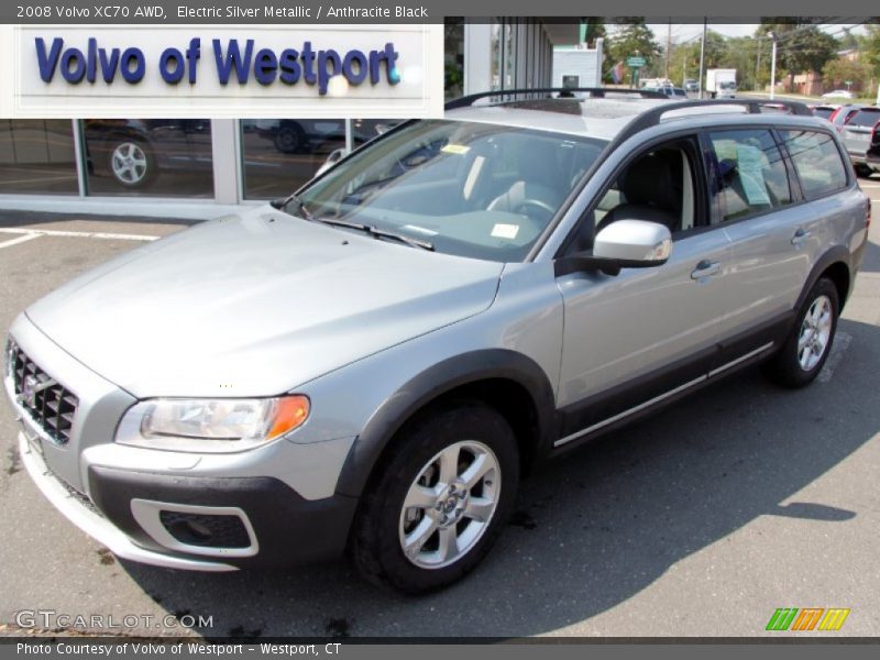 Electric Silver Metallic / Anthracite Black 2008 Volvo XC70 AWD