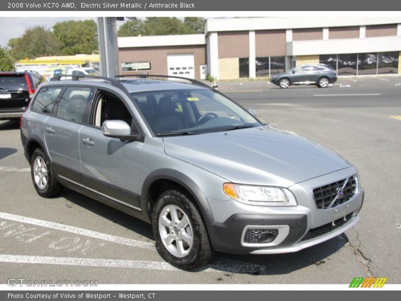 Electric Silver Metallic / Anthracite Black 2008 Volvo XC70 AWD