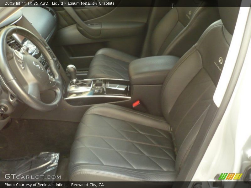 Liquid Platinum Metallic / Graphite 2009 Infiniti FX 35 AWD