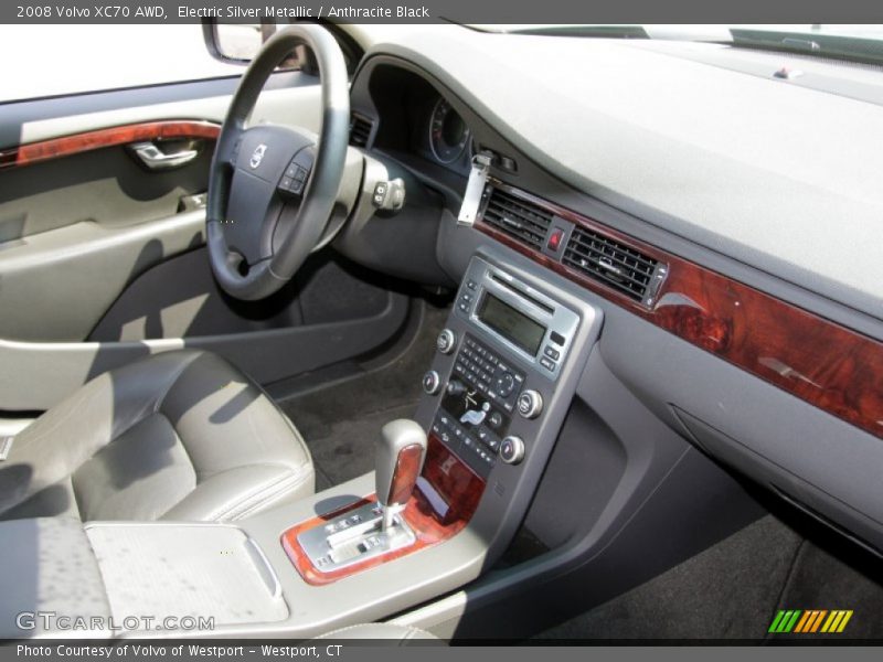 Electric Silver Metallic / Anthracite Black 2008 Volvo XC70 AWD
