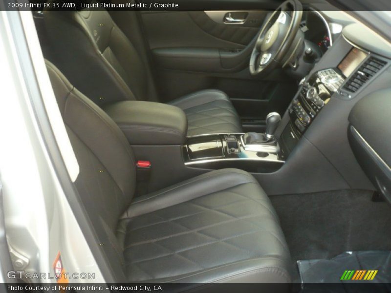 Liquid Platinum Metallic / Graphite 2009 Infiniti FX 35 AWD
