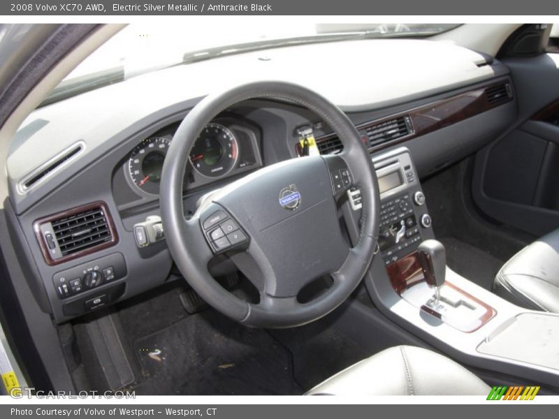 Electric Silver Metallic / Anthracite Black 2008 Volvo XC70 AWD