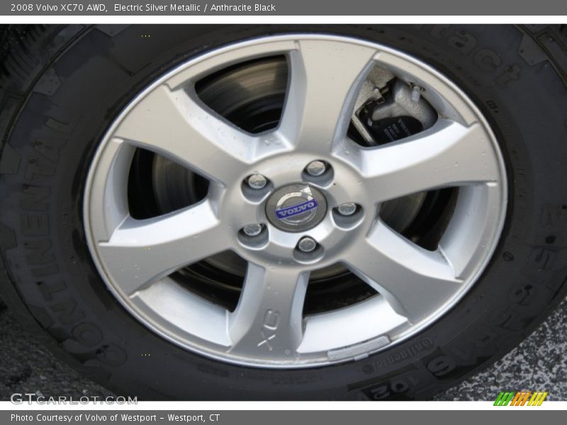 Electric Silver Metallic / Anthracite Black 2008 Volvo XC70 AWD