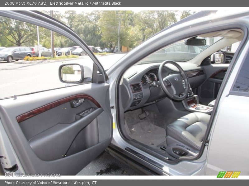 Electric Silver Metallic / Anthracite Black 2008 Volvo XC70 AWD