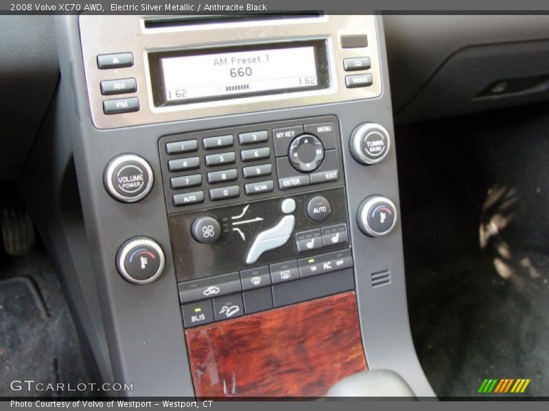 Electric Silver Metallic / Anthracite Black 2008 Volvo XC70 AWD