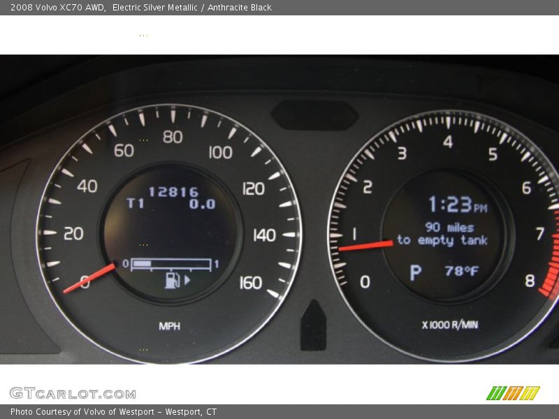 Electric Silver Metallic / Anthracite Black 2008 Volvo XC70 AWD