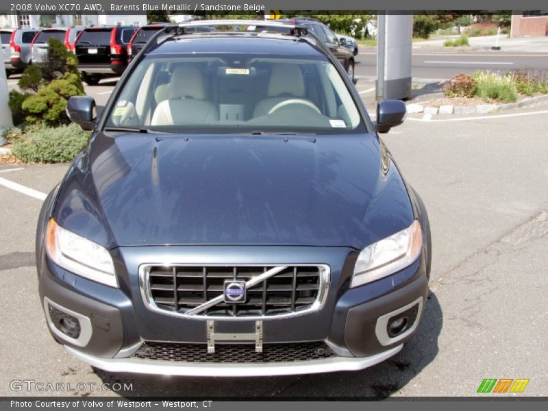 Barents Blue Metallic / Sandstone Beige 2008 Volvo XC70 AWD