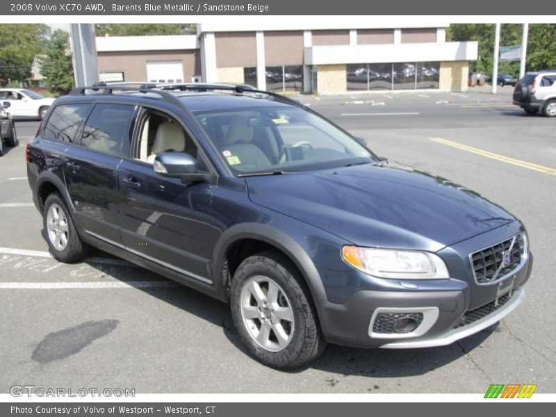 Barents Blue Metallic / Sandstone Beige 2008 Volvo XC70 AWD