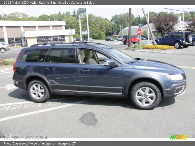 Barents Blue Metallic / Sandstone Beige 2008 Volvo XC70 AWD