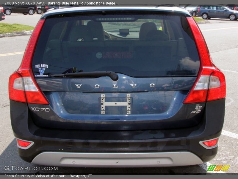 Barents Blue Metallic / Sandstone Beige 2008 Volvo XC70 AWD
