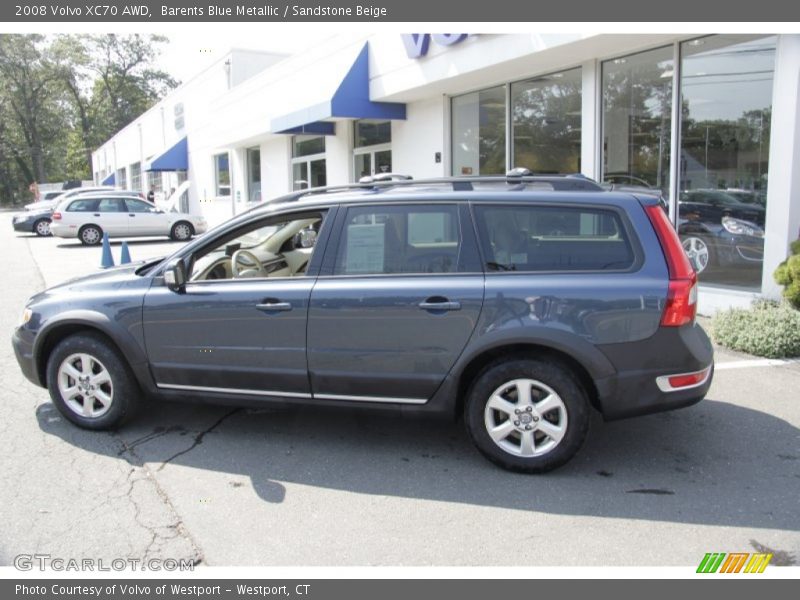 Barents Blue Metallic / Sandstone Beige 2008 Volvo XC70 AWD