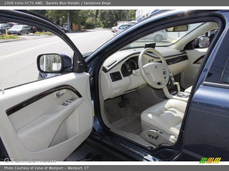 Barents Blue Metallic / Sandstone Beige 2008 Volvo XC70 AWD