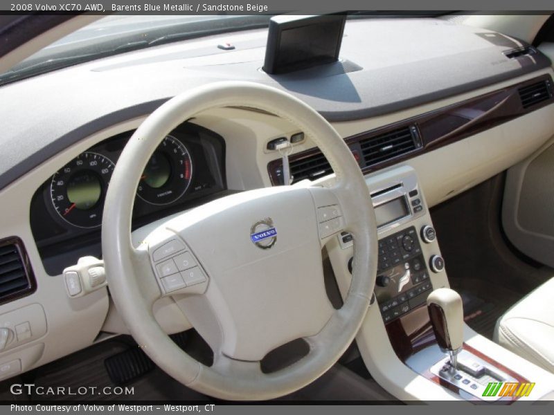 Barents Blue Metallic / Sandstone Beige 2008 Volvo XC70 AWD