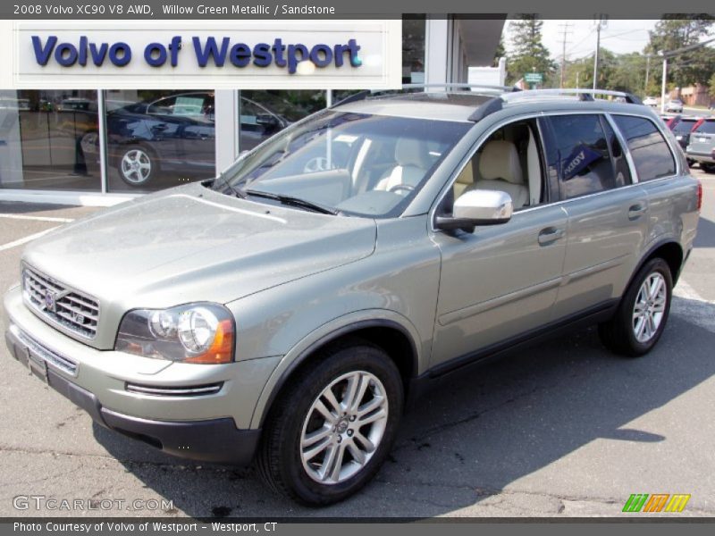 Willow Green Metallic / Sandstone 2008 Volvo XC90 V8 AWD