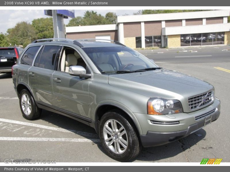 Willow Green Metallic / Sandstone 2008 Volvo XC90 V8 AWD