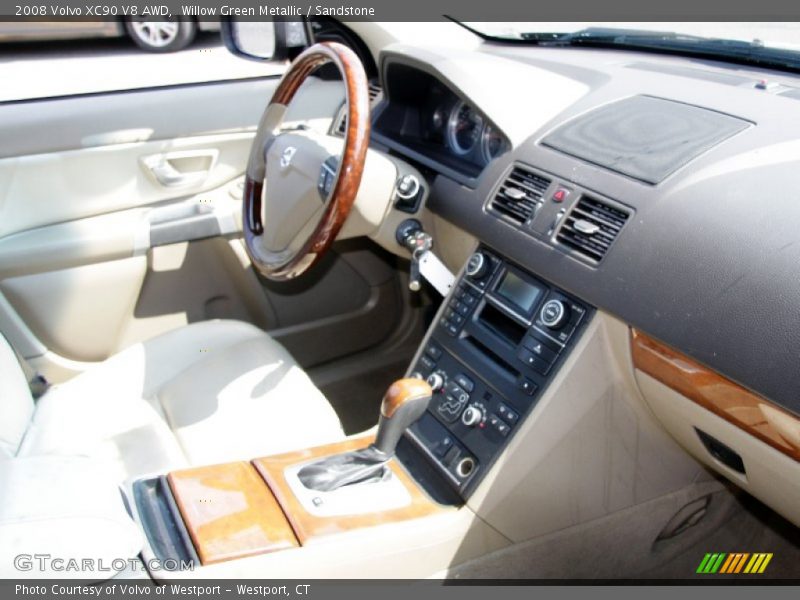 Willow Green Metallic / Sandstone 2008 Volvo XC90 V8 AWD