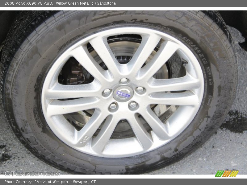 Willow Green Metallic / Sandstone 2008 Volvo XC90 V8 AWD