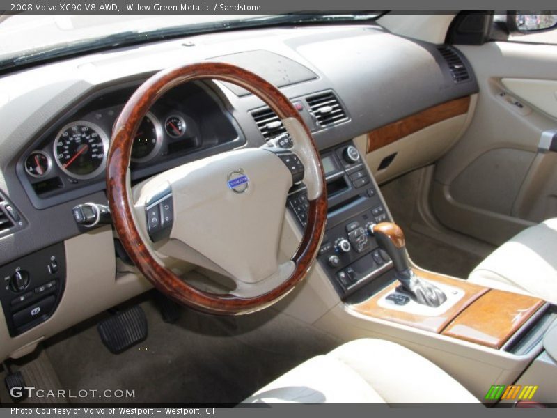 Willow Green Metallic / Sandstone 2008 Volvo XC90 V8 AWD