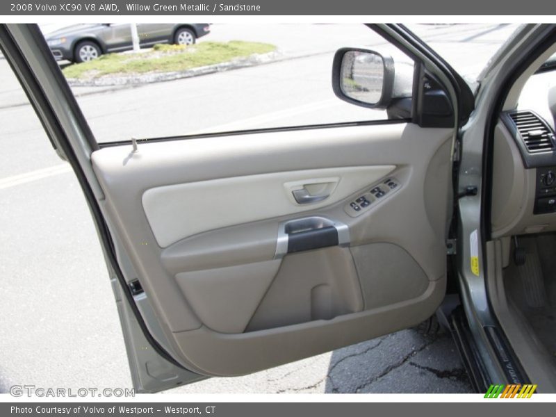 Willow Green Metallic / Sandstone 2008 Volvo XC90 V8 AWD