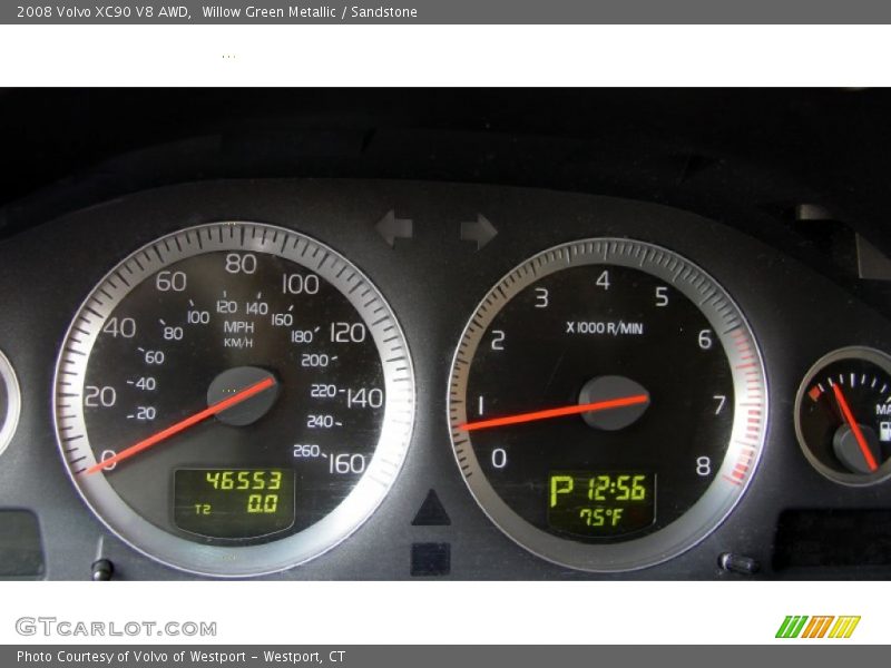 Willow Green Metallic / Sandstone 2008 Volvo XC90 V8 AWD