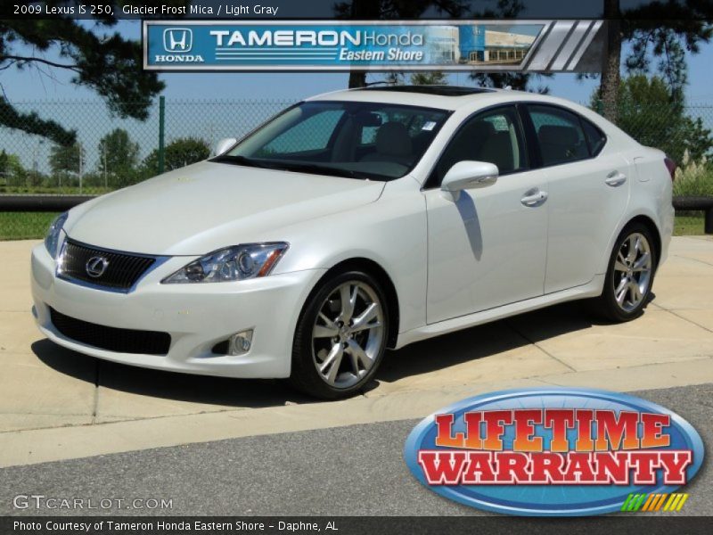 Glacier Frost Mica / Light Gray 2009 Lexus IS 250