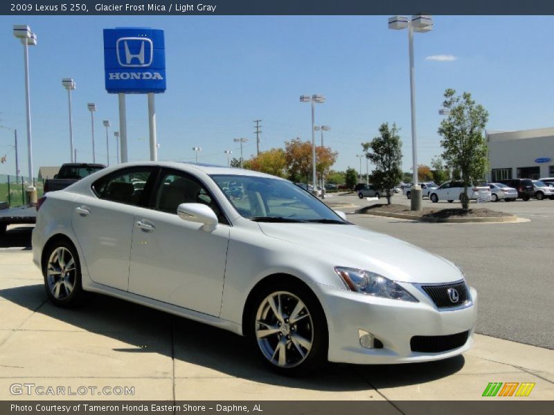 Glacier Frost Mica / Light Gray 2009 Lexus IS 250