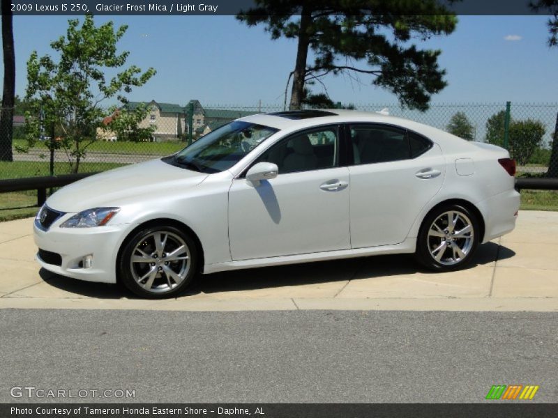 Glacier Frost Mica / Light Gray 2009 Lexus IS 250