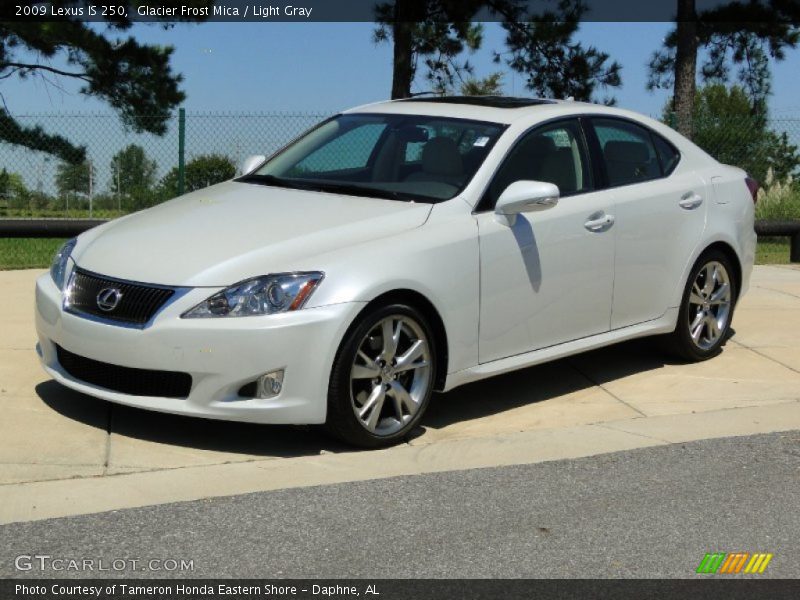 Glacier Frost Mica / Light Gray 2009 Lexus IS 250