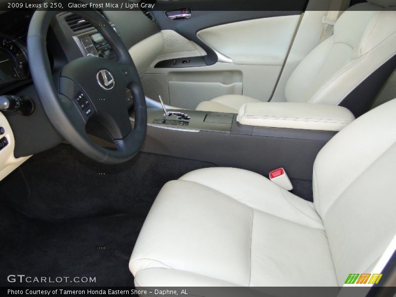 Glacier Frost Mica / Light Gray 2009 Lexus IS 250