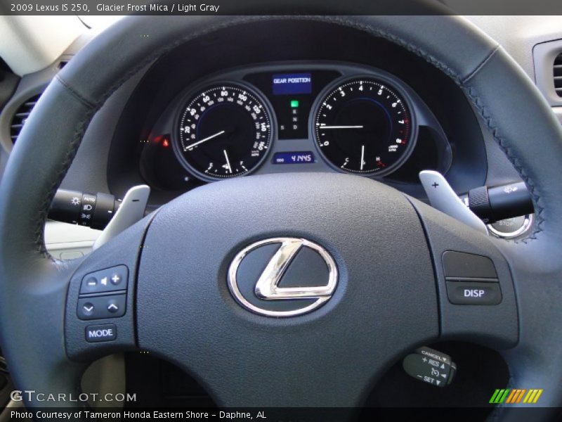 Glacier Frost Mica / Light Gray 2009 Lexus IS 250