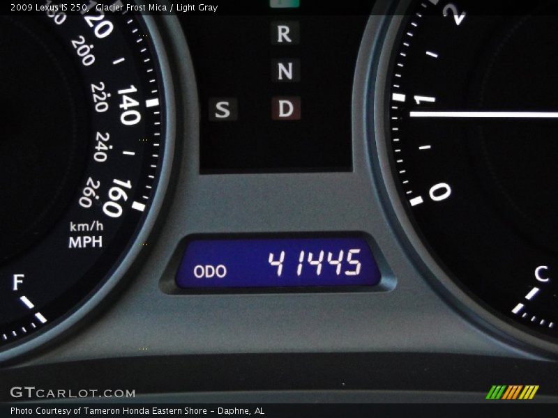 Glacier Frost Mica / Light Gray 2009 Lexus IS 250