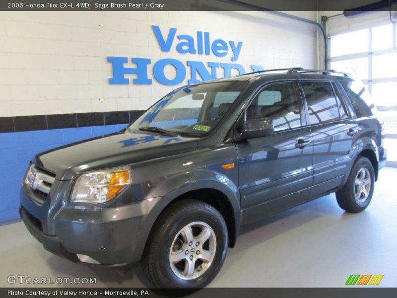 Sage Brush Pearl / Gray 2006 Honda Pilot EX-L 4WD