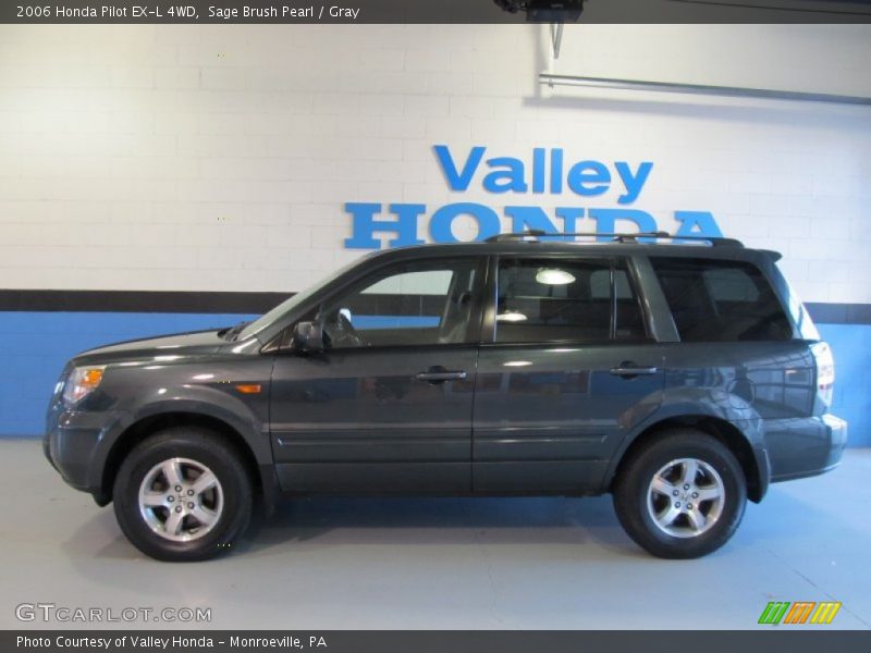 Sage Brush Pearl / Gray 2006 Honda Pilot EX-L 4WD
