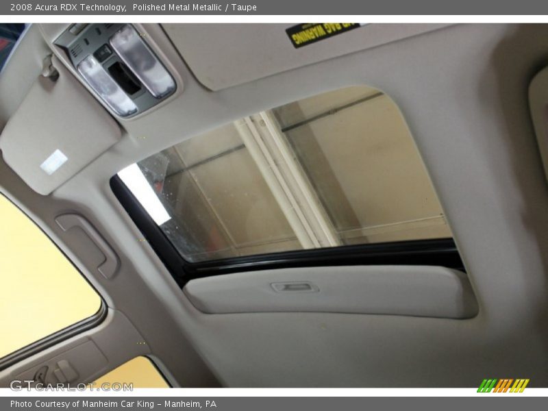 Polished Metal Metallic / Taupe 2008 Acura RDX Technology